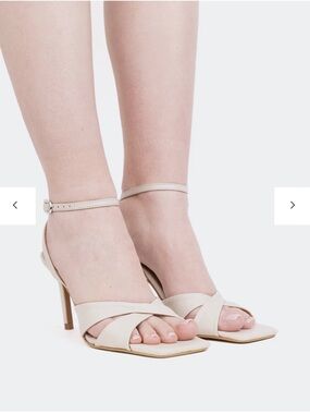 L’Intervalle Cream Strappy Heels